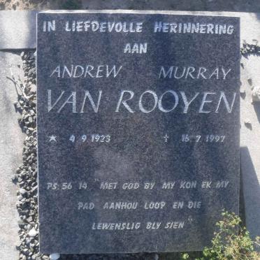ROOYEN Andrew Murray, van 1923-1997