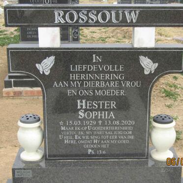 ROSSOUW Hester Sophia 1929-2020
