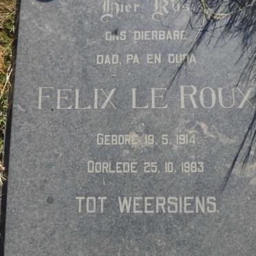 ROUX Felix, le 1914-1983