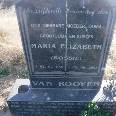 ROOYEN Maria Elizabeth, van 1926-2003