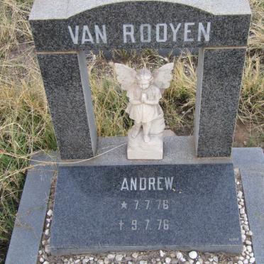 ROOYEN Andrew, van 1976-1976