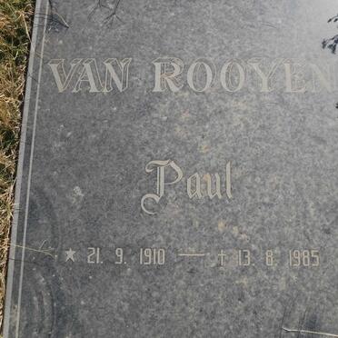 ROOYEN Paul, van 1910-1985