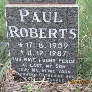 ROBERTS Paul 1959-1987