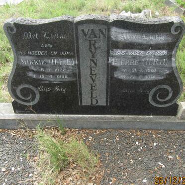 RYNEVELD H.R.J., van 1920-1974 &amp; H.E.E. 1922-1986