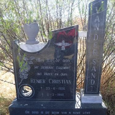 SANDT Renier Christian, van der 1926-1988
