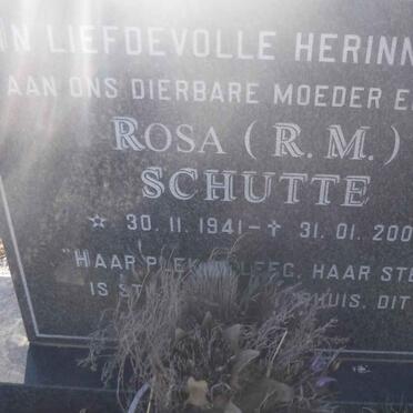 SCHUTTE R.M. 1941-2001
