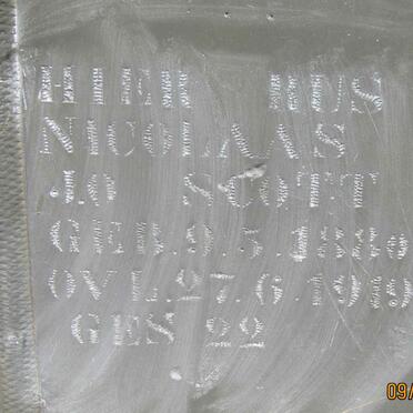 SCOTT Nicolaas J.O. 1880-1919