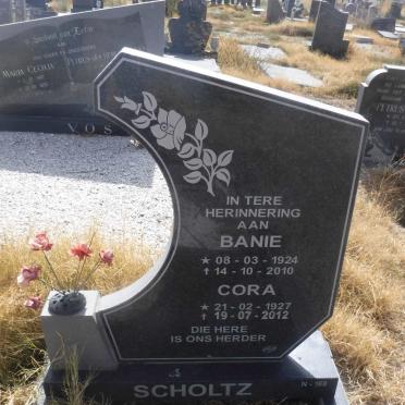 SCHOLTZ Banie 1924-2010 &amp; Cora 1927-2012