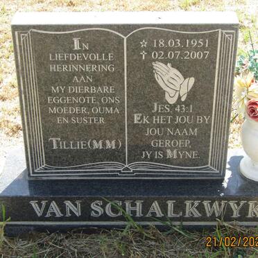 SCHALKWYK M.M., van 1951-2007