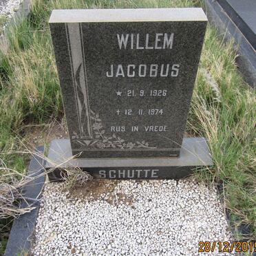 SCHUTTE Willem Jacobus 1926-1974
