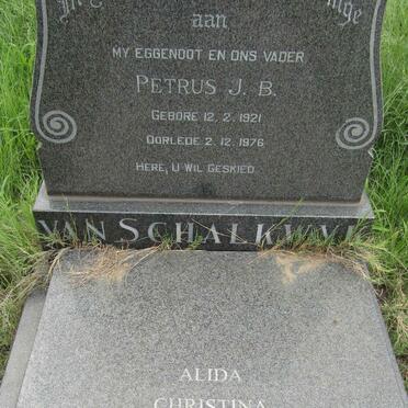 SCHALKWYK Petrus J.B., van 1921-1976 &amp; Alida Christina 1927-2014