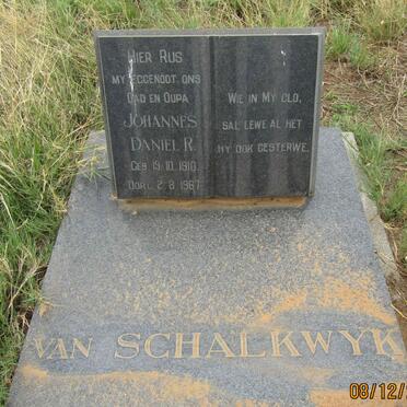 SCHALKWYK Johannes Daniel R., van 1910-1967