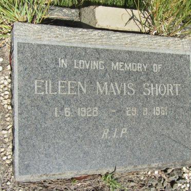 SHORT Eileen Mavis 1928-1961