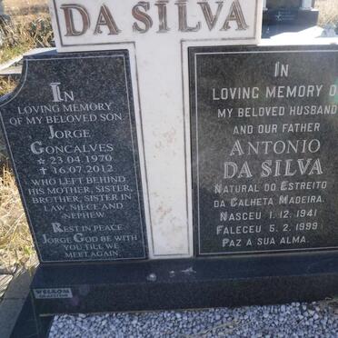 SILVA Antonio, da 1941-1999 :: DA SILVA Jorge Goncalves 1970-2012