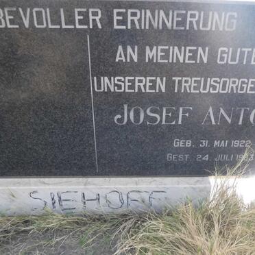 SIEHOFF Josef Antonius 1922-1983