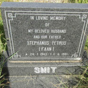 SMIT Stephanus Petrus 1943-1981