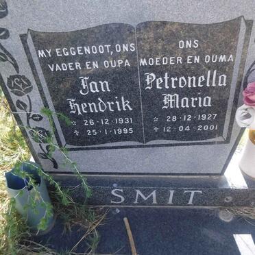 SMIT Jan Hendrik 1931-1995 en Petronella Maria 1927-2001