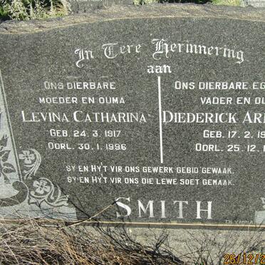 SMITH Diederick Arnoldus 1910-1971 &amp; Levina Catharina 1917-1996