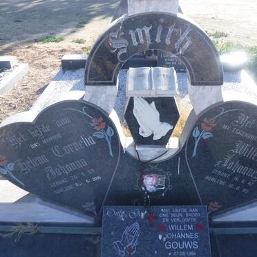 SMITH Willem Johannes 1947-1985 &amp; Helena Cornelia Johanna 1955-2015 :: SMITH Willem Johannes Gouws 1994-2016