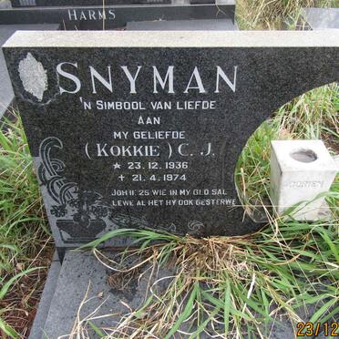 SNYMAN C.J. 1936-1974