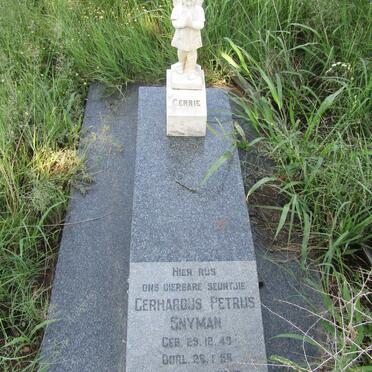 SNYMAN Gerhardus Petrus 1949-1955