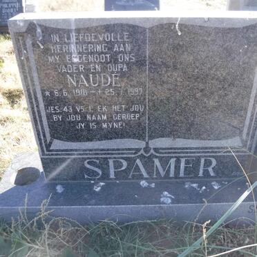 SPAMER Naude 1916-1997 &amp; Lulu 1922 -2011
