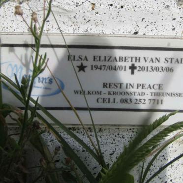 STADEN Elsa Elizabeth, van 1947-2013