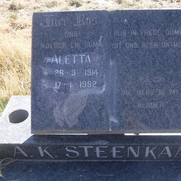 STEENKAMP A.K. 1914-1992