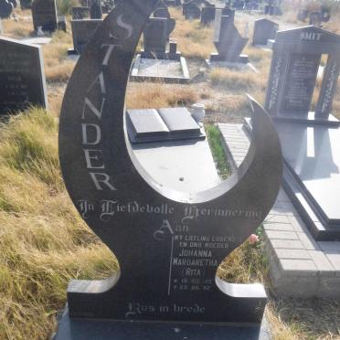 STANDER Johanna Margaretha 1945-1982