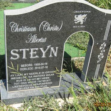 STEYN Christiaan Albertus 1958-2015
