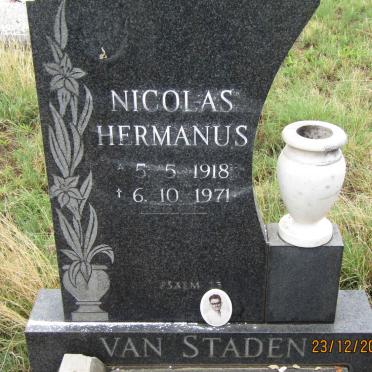 STADEN Nicolas Hermanus, van 1918-1971