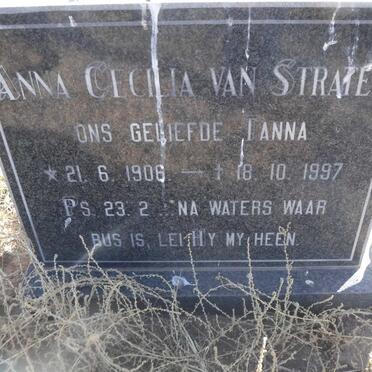 STRATEN Anna Cecilia, van 1906-1997