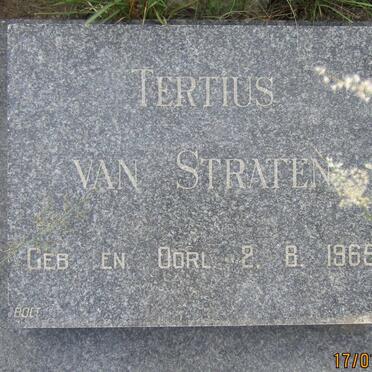 STRATEN Tertius, van 1965-1965