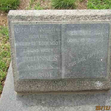 STROH Johannes Andries 1921-1968