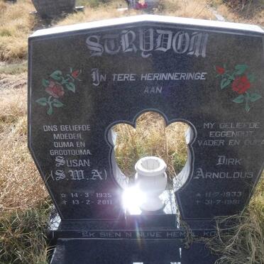 STRYDOM Dirk Arnoldus 1933-1991 &amp; S.M.A. 1935-2011