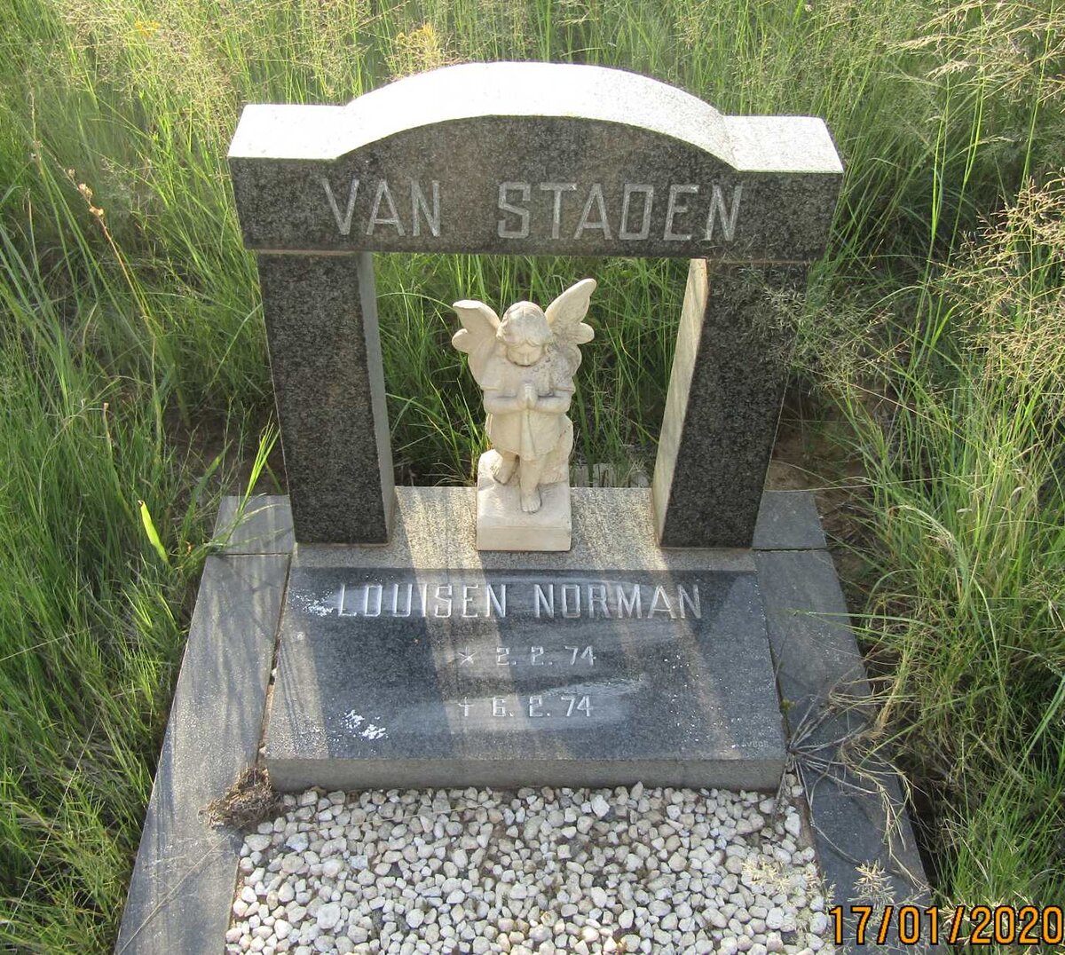 STADEN Louisen Norman, van 1974-1974