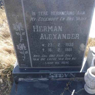 STEYN Herman Alexander 1935-1981
