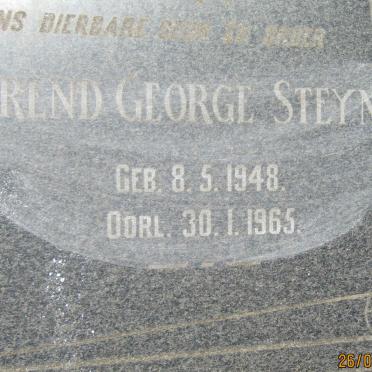 STEYN Barend George 1948-1965