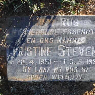 STEVENS Christine 1951-1993