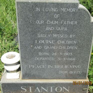 STANTON ? 1903-1966 &amp; Louise 1907-2003
