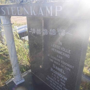 STEENKAMP Daniel Rossouw 1940-1995 &amp; N.C.J. 1945-2017