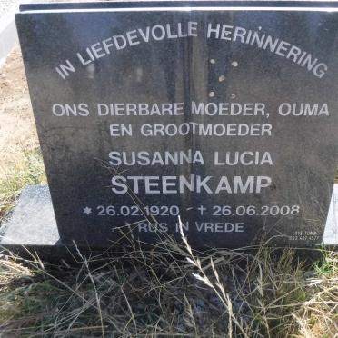 STEENKAMP Susanna Lucia 1920-2008