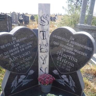 STEYN Adriaan Jacobus 1936-1995 &amp; Martha Helena 1937-2015