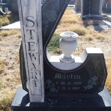 STEWART Martin 1935-1987 &amp; Sarie 1932-2007