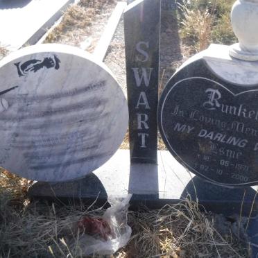 SWART Blackie 1941-1989 &amp; Esme RUNKEL 1971-2000