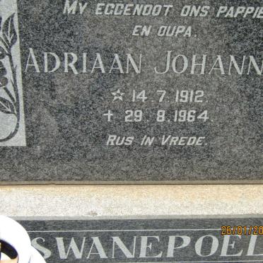 SWANEPOEL Adriaan Johannes 1912-1964 &amp; Margaretha Dorothea PERIE 1916-1994