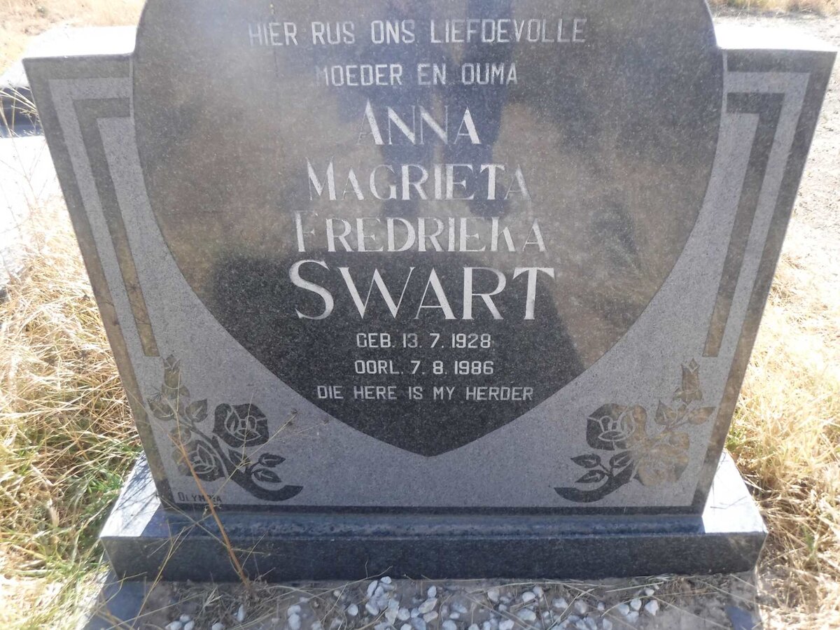 SWART Anna Magrieta Fredrieka 1928-1986