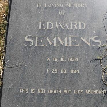 SEMMENS Edward 1934-1984