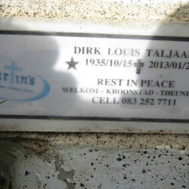 TALJAARD Dirk Louis 1935-2013