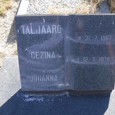 TALJAARD Gezina Johanna 1907-1979